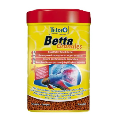 Корм для аквариумных рыб Tetra в гранулах «Betta Granules» (для петушков),  5 г 