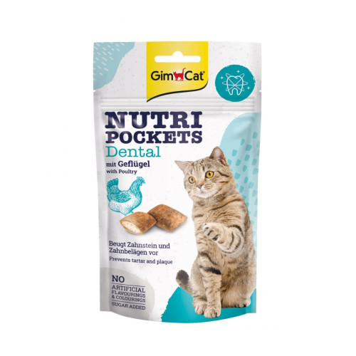 Ласощі для кішок GimCat Nutri Pockets Dental для зубів 60 г