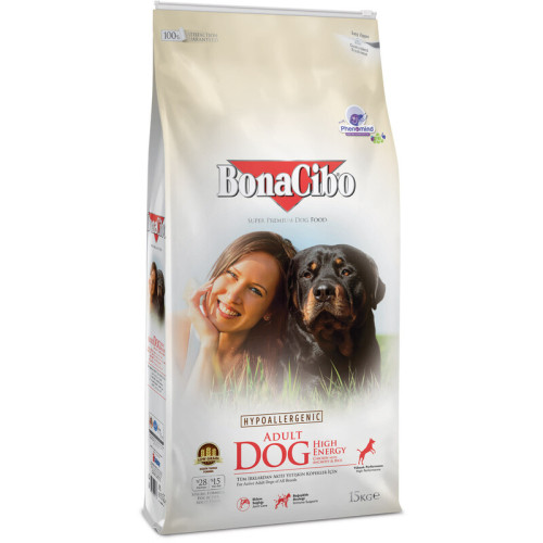 Сухой корм для собак BonaCibo Dog Adult High Energy Chicken & Rice with Anchovy 15 (кг)