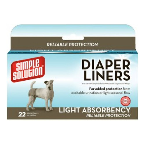 Гігієнічні прокладки для собак Simple Solution Disposable Diaper Liners - Light Flow 22 шт