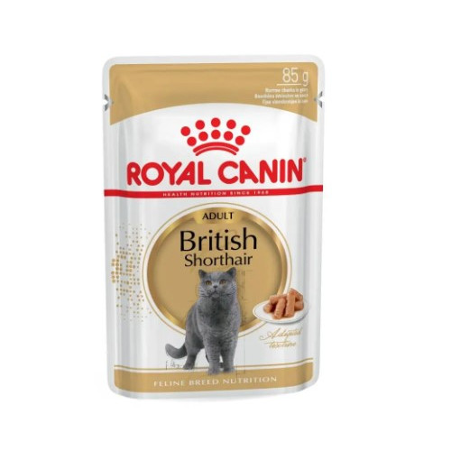 Влажный корм для взрослых кошек породы британская короткошерстная Royal Canin British Shorthair Adult 12 шт х 85 г