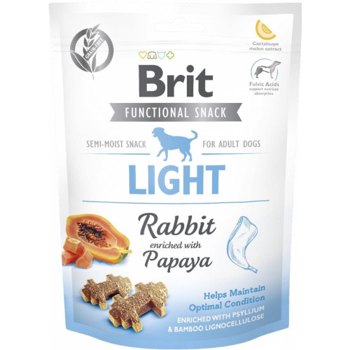 Ласощі для собак Brit Care Dog Functional Light кролик з папаєю 150 г