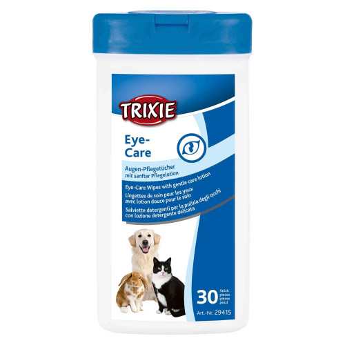 Салфетки для очистки глаз у собак, кошек, грызунов Trixie 30 шт
