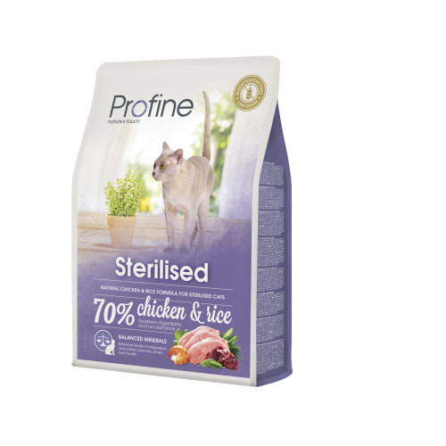 Сухой корм Profine Cat Sterilised для взрослых стерилизованных котов с курицей и рисом 2 кг