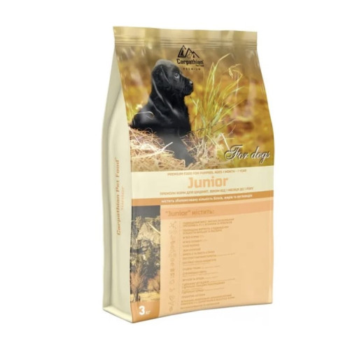 Сухий корм для цуценят всіх порід Carpathian Pet Food Junior 3 (кг)
