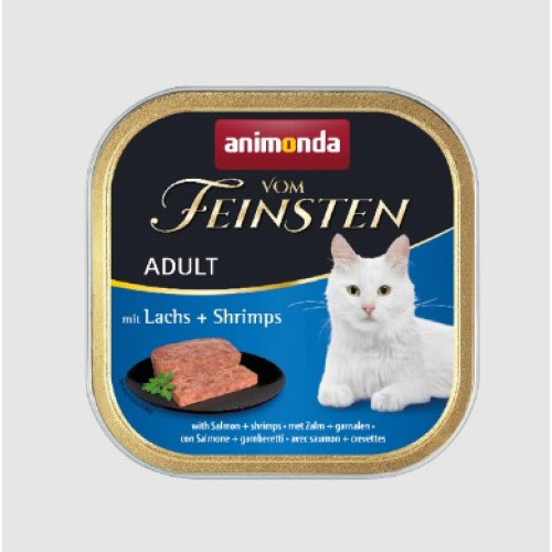 Консерва Animonda Vom Feinsten Adult with Salmon + Shrimps  для кошек, с лососем и креветками, 100 г