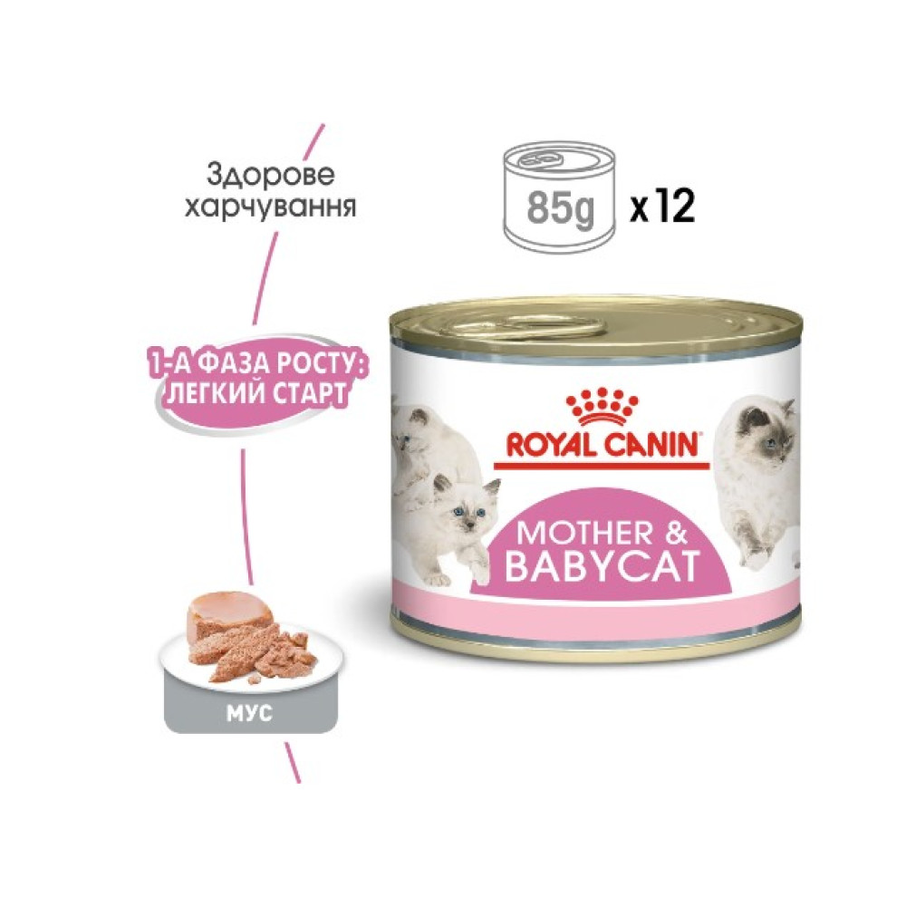 Влажный корм для котят Royal Canin Mother & Babycat, 195 г 