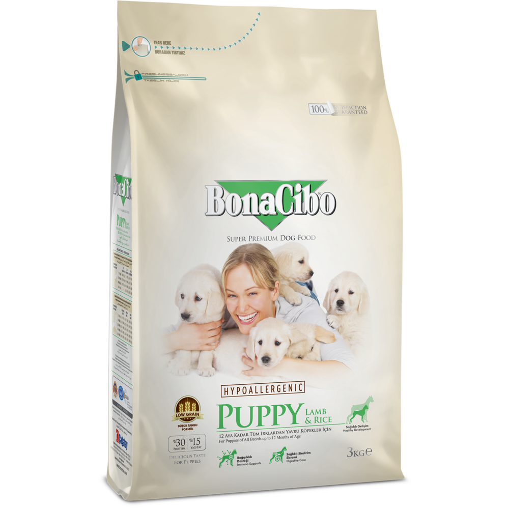 Сухой корм для щенков BonaCibo Puppy Lamb & Rice 3 (кг)