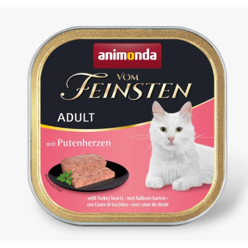 Консерва Animonda Vom Feinsten Adult with Turkey hearts для кішок, з сердечками індички, 100 г