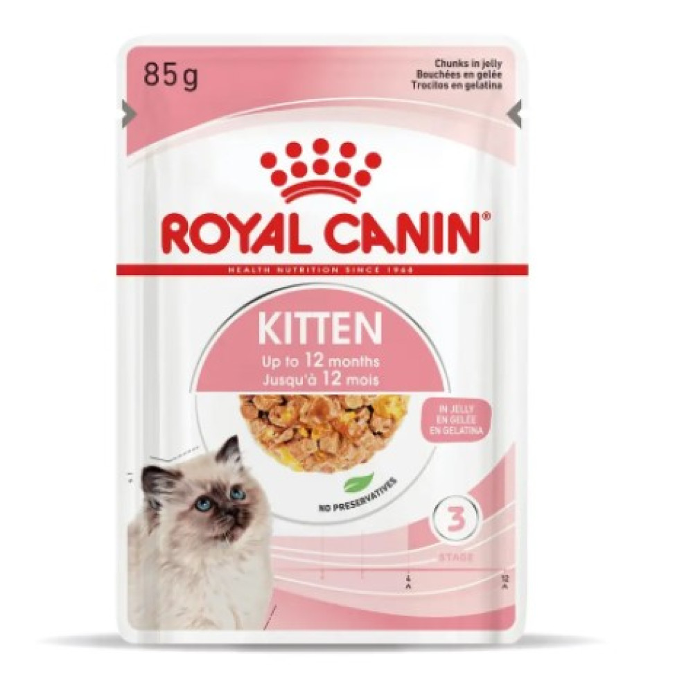 Влажный корм для котят Royal Canin Kitten Instinctive в желе 12 шт х 85 г