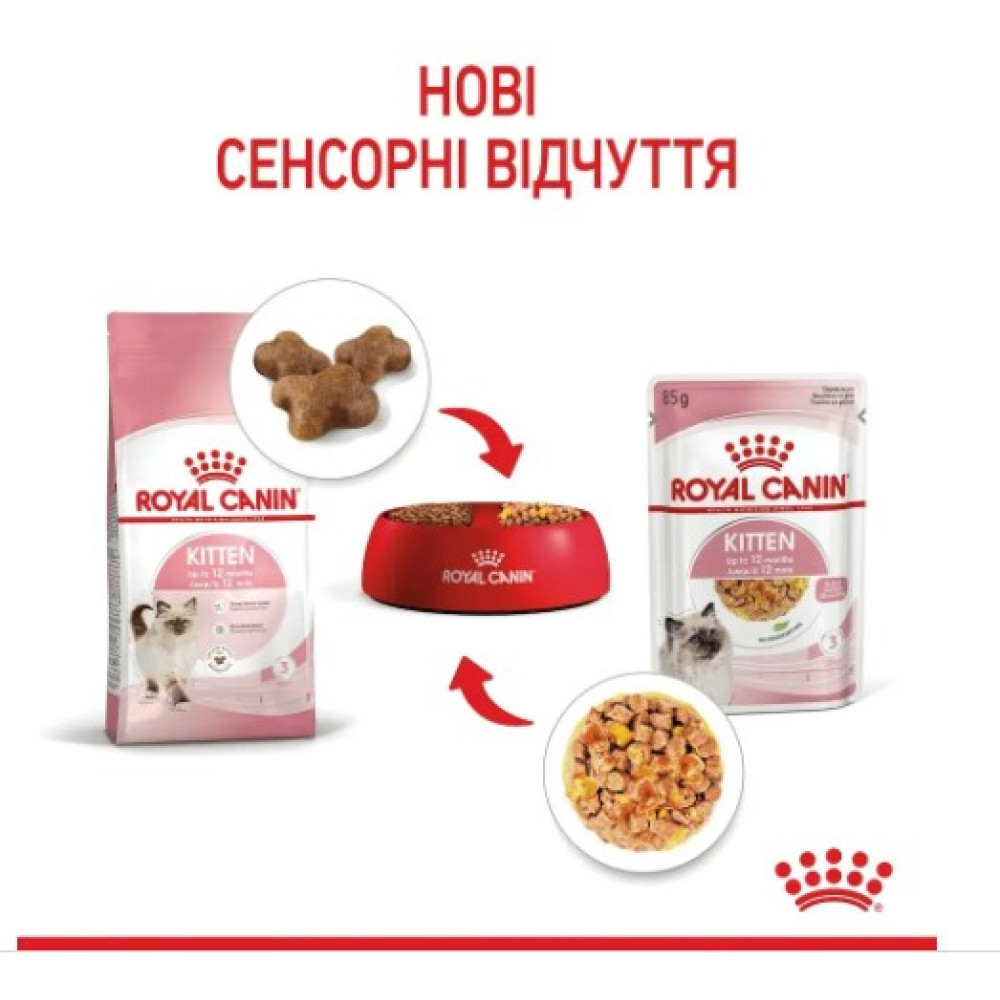 Влажный корм для котят Royal Canin Kitten Instinctive в желе 12 шт х 85 г