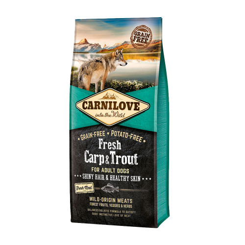 Сухий корм Carnilove Fresh Carp & Trout Dog Adult для дорослих собак 12 кг