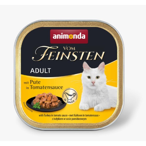 Консерва Animonda Vom Feinsten Adult with Turkey in Tomato sauce для кошек, с индейкой в томатном соусе, 100 г 