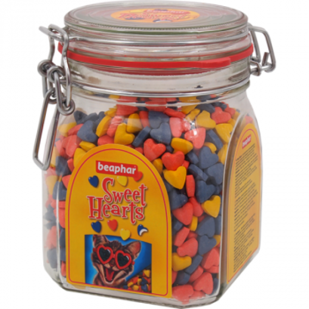 Лакомство для кошек Beaphar Sweethearts с мясом и морепродуктами 1500 шт