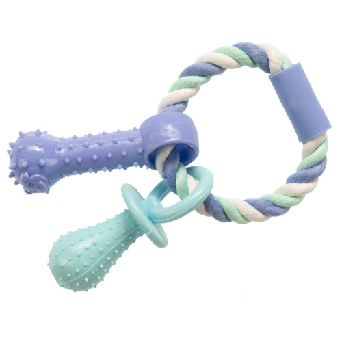 Іграшка для собак GimDog Дент Плюс мотузка/кільце з термопластичною гумою 15 см