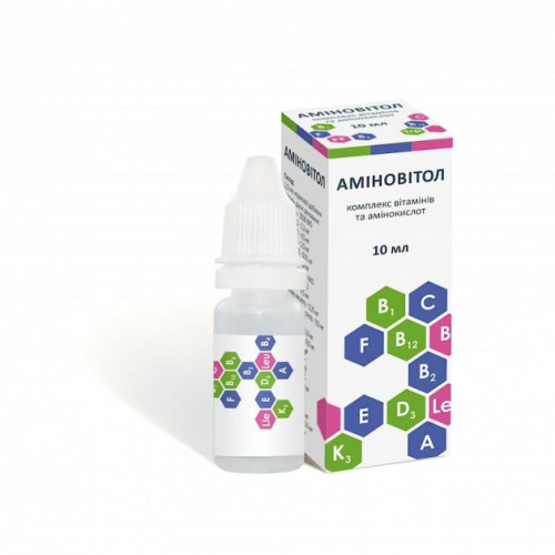 Аміновітол (Aminovitol) 10 мл (краплі) - Кормова добавка для тварин у воду