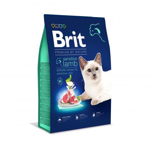 Сухой корм Brit Premium by Nature Cat Sensitive для кошек с чувствительным пищеварением 