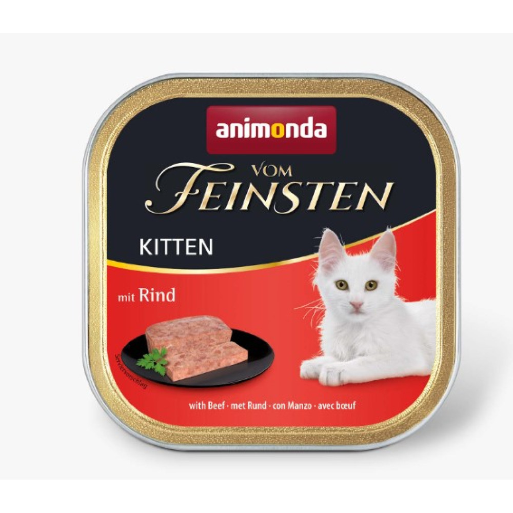 Консерва Animonda Vom Feinsten Kitten with Beef для кошенят, з яловичиною, 100г