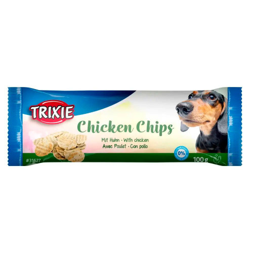 Ласощі для собак Trixie Snack Chips 4 см, 100 г (курка)
