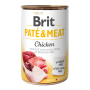 Влажный корм для собак Brit Pate & Meat со вкусом курицы 400 г 