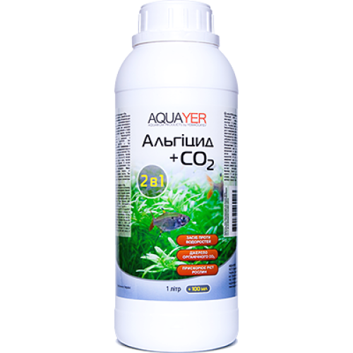 Добриво для акваріумних рослин AQUAYER Альгіцид+СО2 1 л