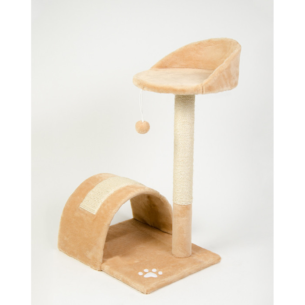 Дряпка/Когтеточка Природа Д05 с аркой 79 см. бежевая