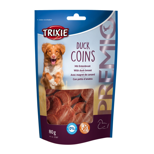 Лакомство для собак Trixie Premio Duck Coins утка 80 г 