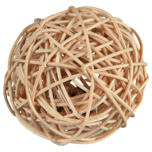 Мяч для хомяка из лозы с колокольчиком Trixie ø 4 см