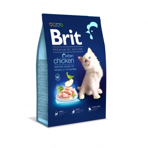 Сухой корм Brit Premium by Nature Cat Kitten для котят с курицей 