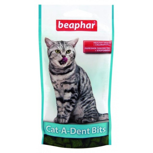 Лакомство для чистки зубов кошек Beaphar Cat-A-Dent Bits 35 г