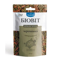 Сухой корм для водоплавающих черепах Природа в палочках Биовит «Черепашки» 25 г