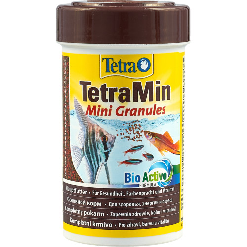 Корм для аквариумных рыб TetraMin Mini Granules в мелких гранулах 100 мл