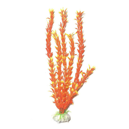 Искусственное растение для аквариума Aquatic Plants "Ludwigia" оранжевое 40 см