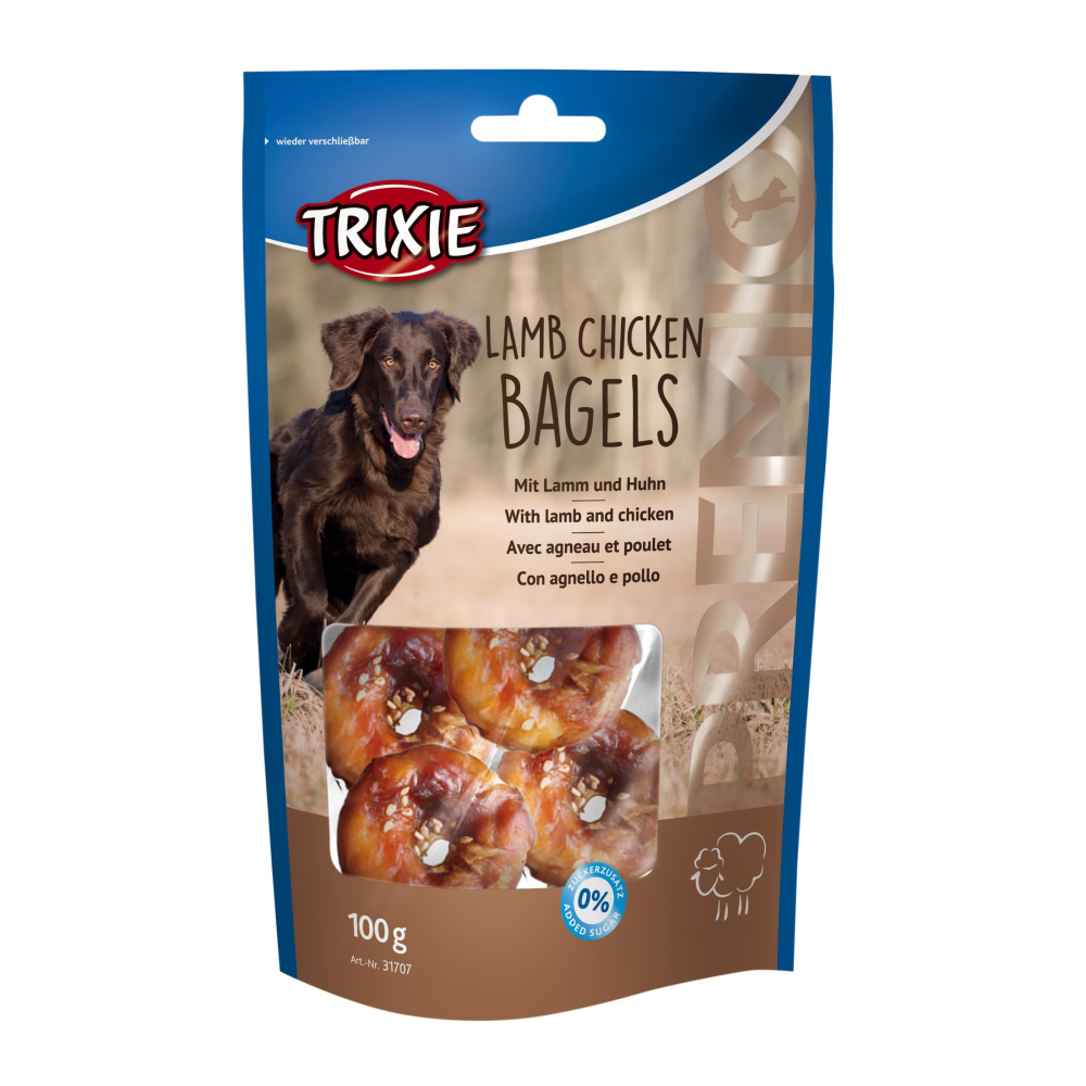 Ласощі для собак Trixie Premio Lamb Chicken Bagles кільця ягня/курка 100 г