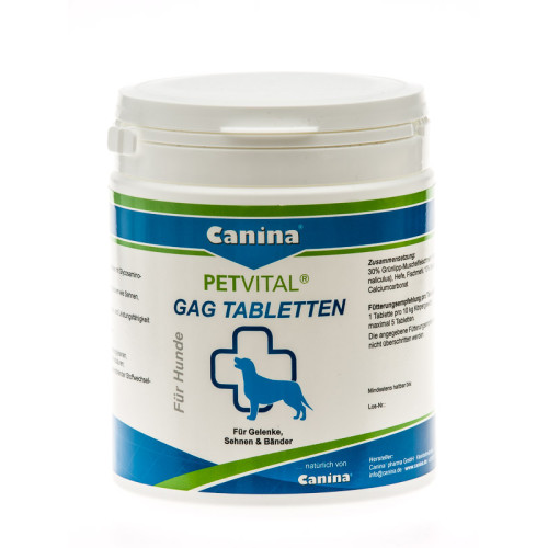 Глюкозамін з екстрактом мідій Canina Petvital GAG 600 таблеток