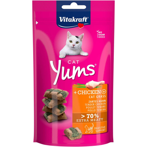 Ласощі для котів Vitakraft Yums 40 г (курка та котяча м'ята)