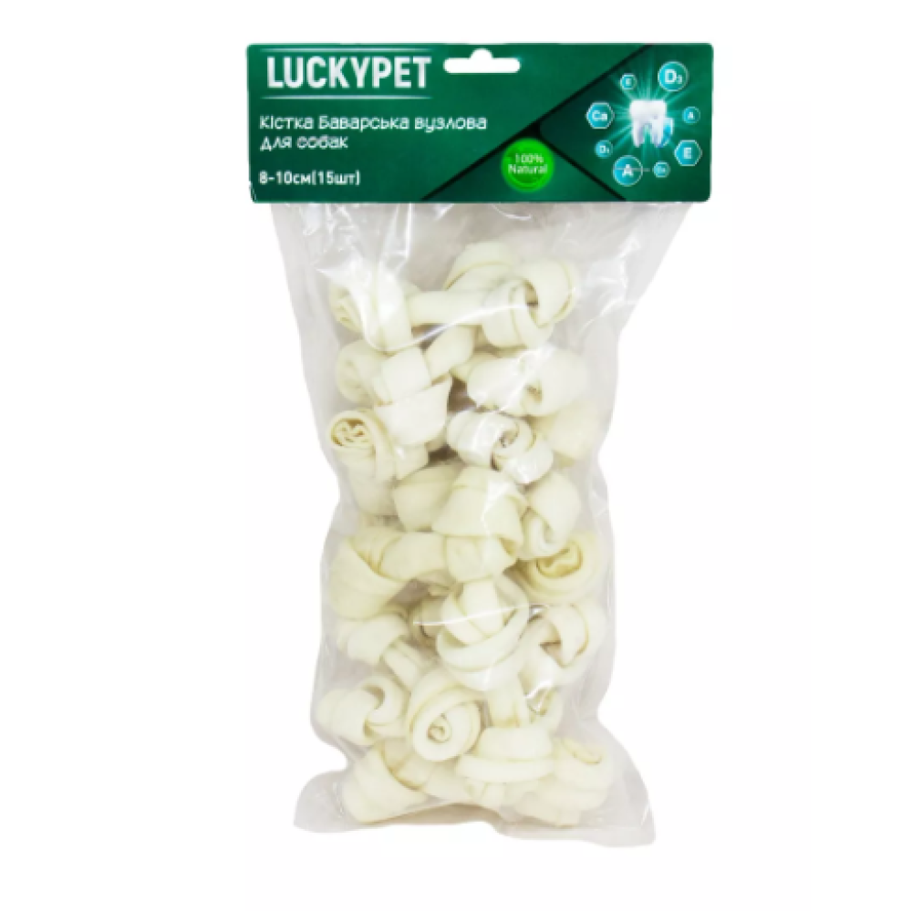 Кость Lucky Pet Баварская узловая №1, 8-10 см, 15 шт 