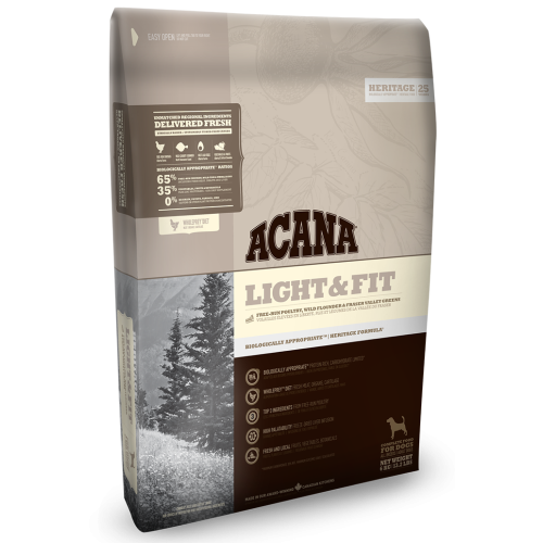 Сухой корм против ожирения для взрослых собак всех пород ACANA Light&Fit 6 кг