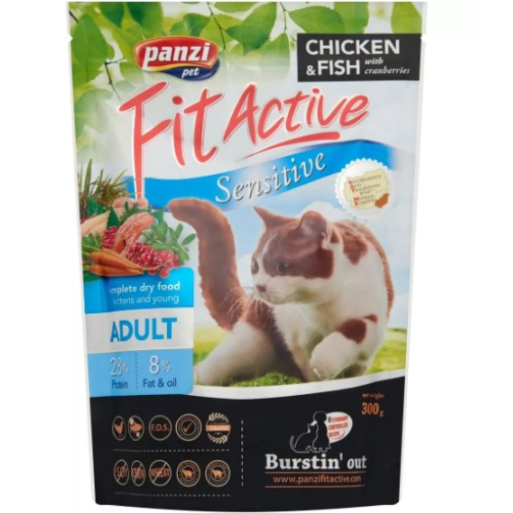 Корм для взрослых котов FitActive Cat ADULТ Sensitive 300 (г)
