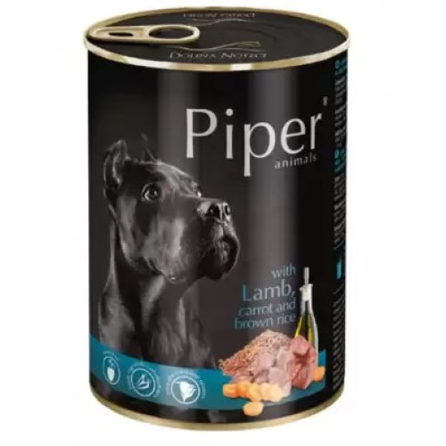 Консерва "DN Piper" для собак с ягненком, морковью и коричневым рисом 800 (г)