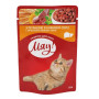 Влажный корм для взрослых кошек Мяу печень в нежном соусе 12 шт по 100 г
