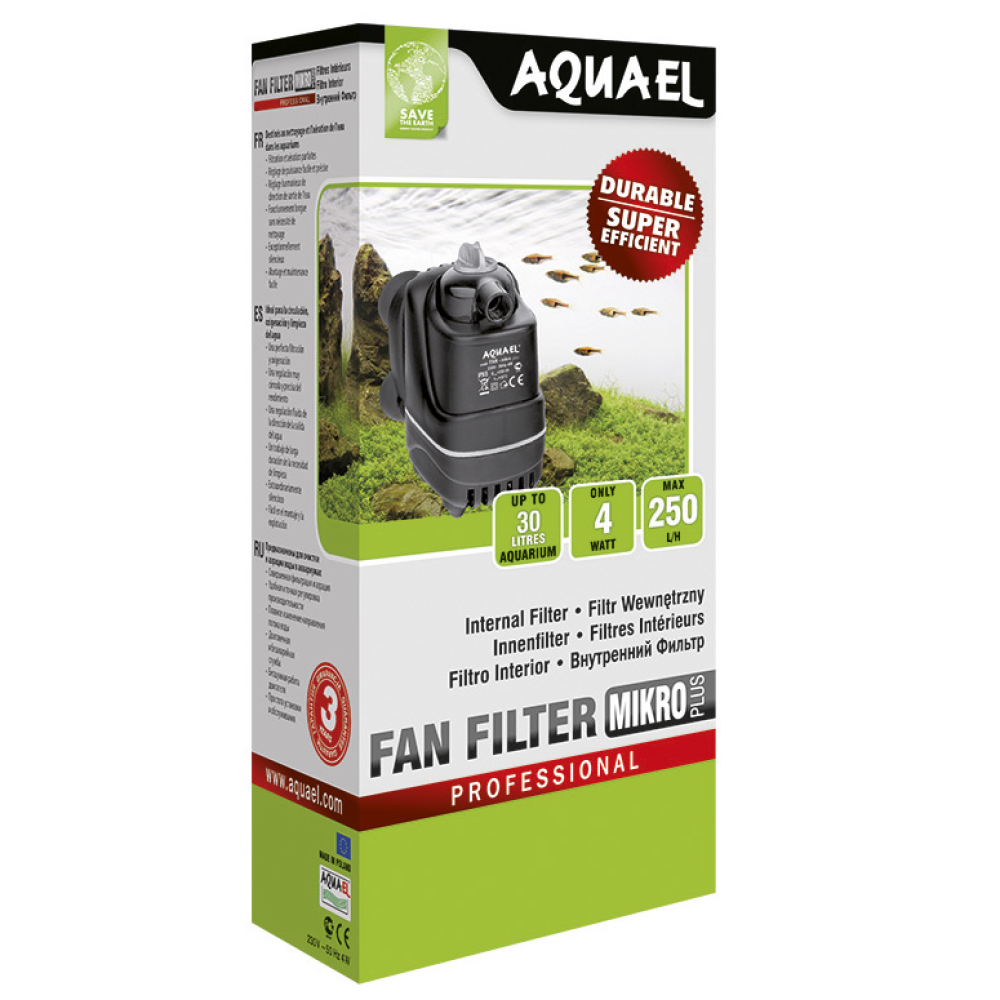 Внутренний фильтр для аквариума AquaEl Fan Mikro Plus до 30 л 