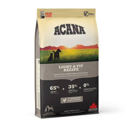 Сухой корм против ожирения для взрослых собак всех пород ACANA Light&Fit 11.4 кг