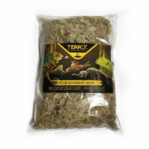 Мох сфагнум TerriX для террариумов и растений 2 л