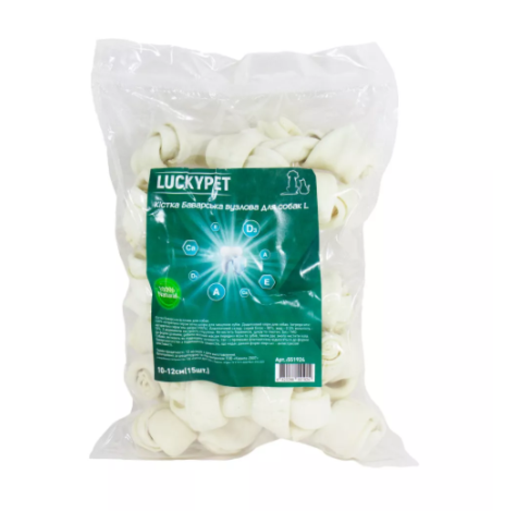 Кость Lucky Pet Баварская узловая №2 L, 10-12 см, 15 шт