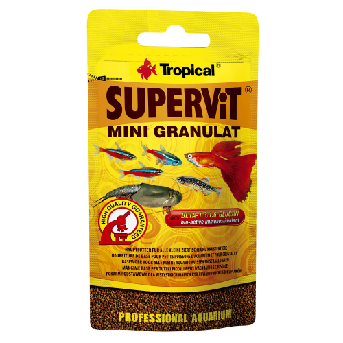 Корм для аквариумных рыб и ракообразных Tropical SuperVit MINI Granulat 10 г