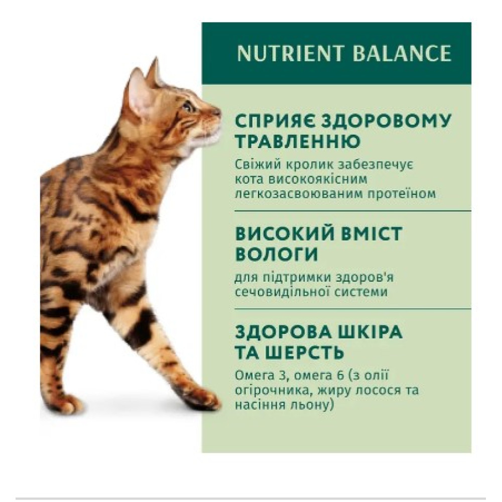 Влажный корм для кошек Optimeal pouch 12 шт по 85 г (кролик в морковном желе)