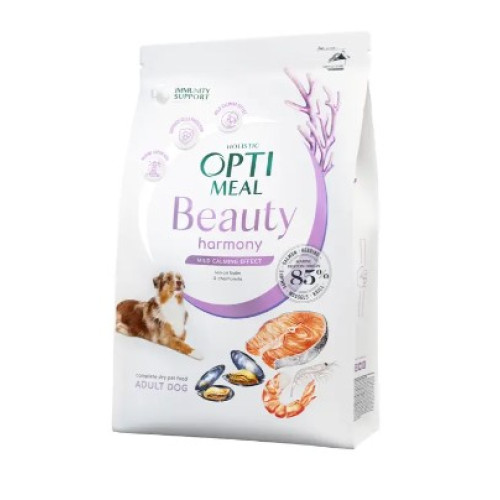 Сухой корм для собак всех пород Optimeal Beauty Harmony с успокаивающим эффектом (морепродукты) 1.5 (кг)