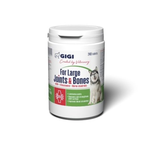 Препарат GiGi FOR LARGE Joints & Bones (240 таб.) для укрепления и восстановления суставов у собак