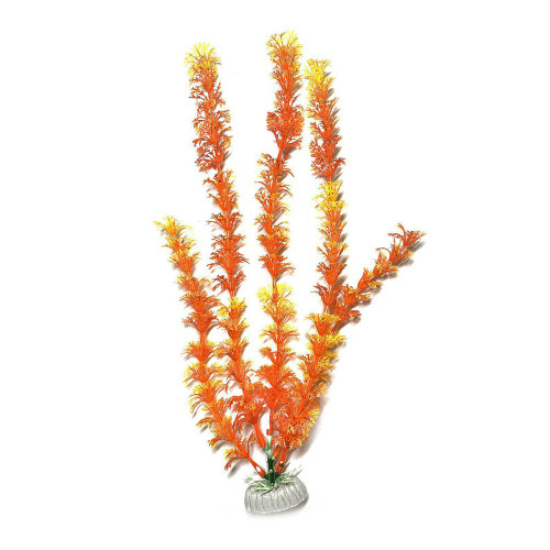 Искусственное растение для аквариума Aquatic Plants "Ambulia" оранжевое 30 см